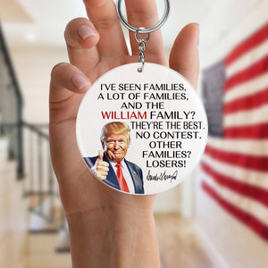 Personalized Gift Funny Trump I've Seen Families Keychain TH10 64333