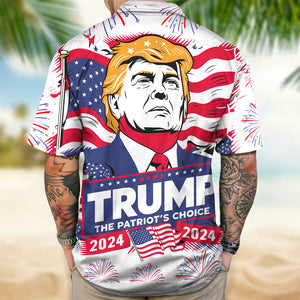 Trump The Patriot's Choice 2024 Hawaiian Shirt DM01 62759