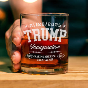 Patriotic Trump Inauguration We’ve Achieved Something Great Engraved Whiskey Glass LM32  65175