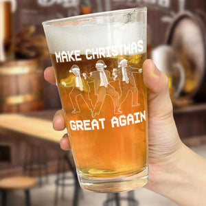 Trump Bring Motivation To Every Corner Of America - Make Christmas Great Again Beer Glass LM32 63773