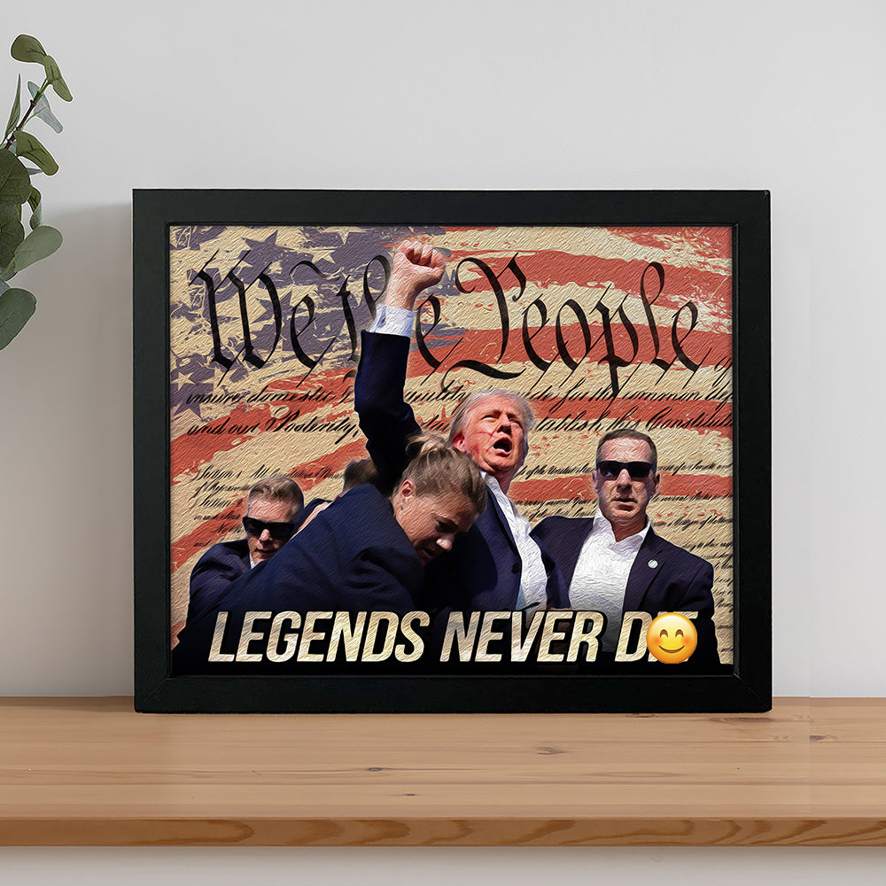 We The People Legends Never D** Donald Trump Picture Frame TH10 63179