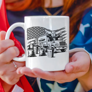 Garbage Man Donald Trump Taking Out The Trash White Mug LM32 65209