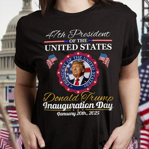 Donald Trump Presidential Inauguration Day 2025 Dark Shirt HA75 67120