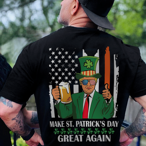 Trump Make St Patricks Day Great Again Back Shirt TH10 64295