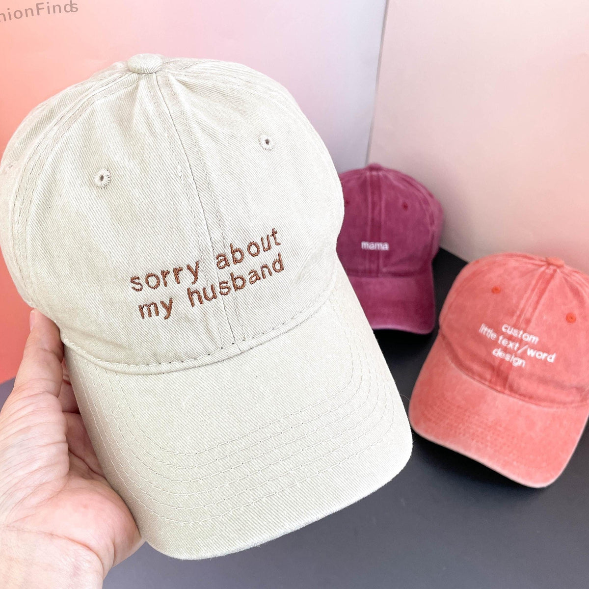 Custom Text Embroidered Baseball Cap, Gift For New Dad Mom, Camp Bachelorette Hat LM32 669391