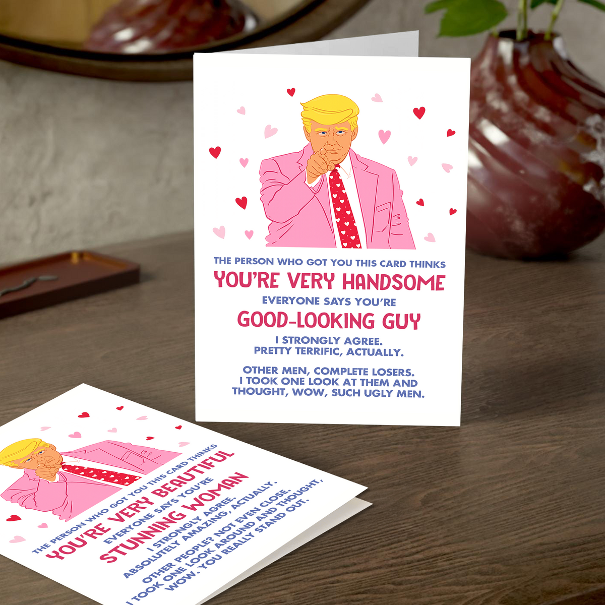 Personalized The Person Who Got You This Card Thinks Trump Thankyou Card LM32 897843