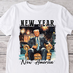 New Year New America President Donald Trump Shirt HA75 64280