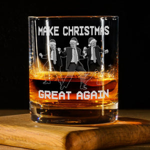 Trump Bring Motivation To Every Corner Of America - Make Christmas Great Again Whisky Glass LM32 63771