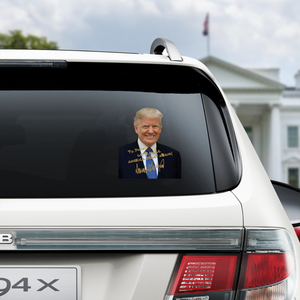 President Donald Trump Photo Car Window Decal Sticker TH10 64613