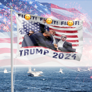 Fi**t Fi**t Fi**t Trump 2024 House Flag HO82 62988