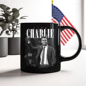 Charlie Kirk, Great American Patriot 1993 - 2025 Black Mug LM32 65581