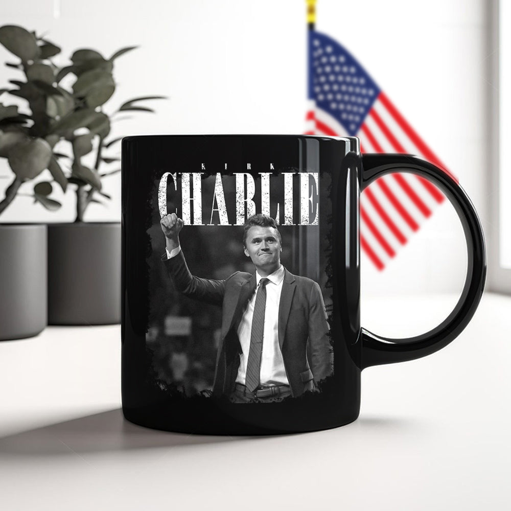 Charlie Kirk, Great American Patriot 1993 - 2025 Black Mug LM32 65581