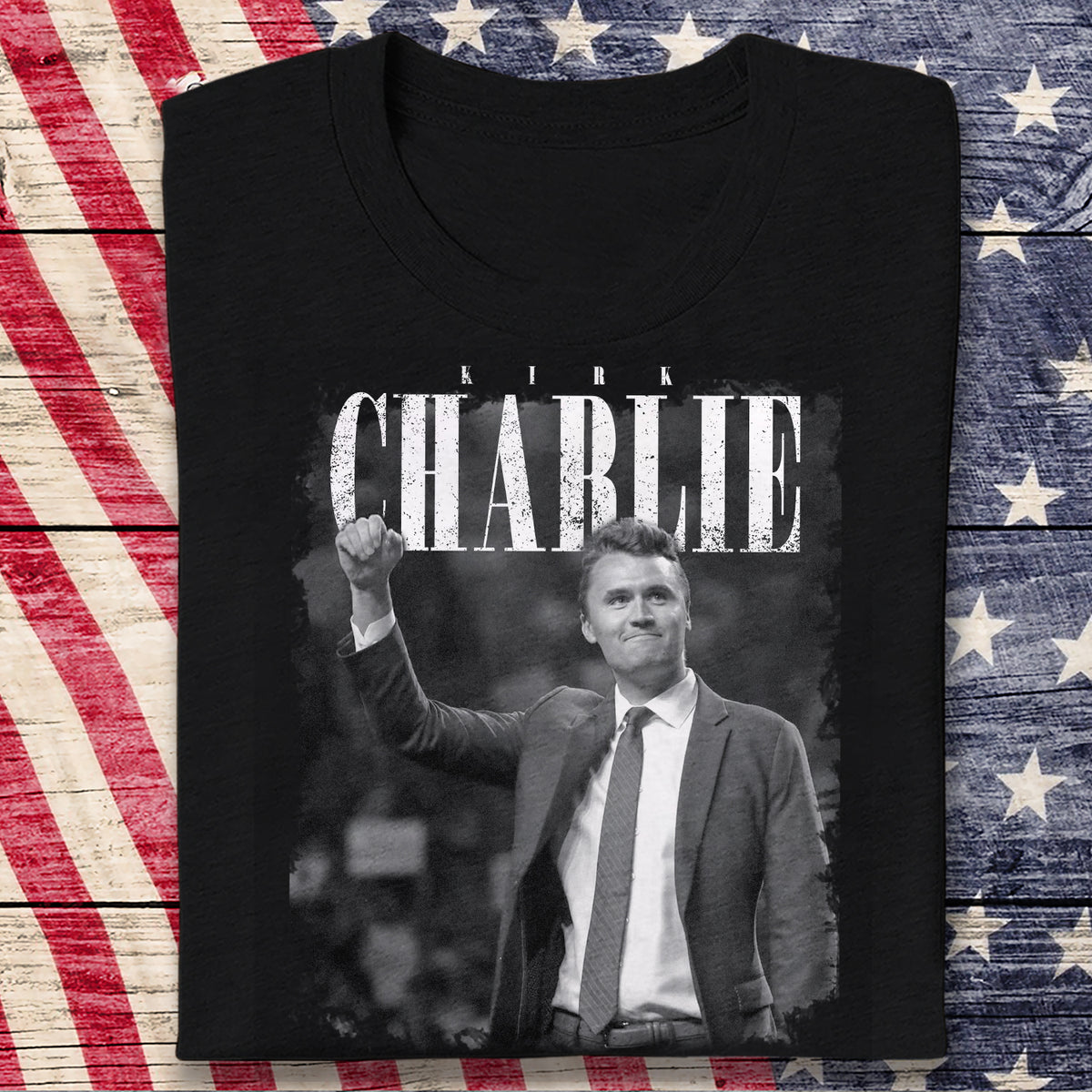 Charlie Kirk, Great American Patriot 1993 - 2025 Dark Shirt LM32 65577