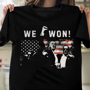 Trump We Won Inauguration 47 US President 2025 Election Dark Shirt HO82 65224