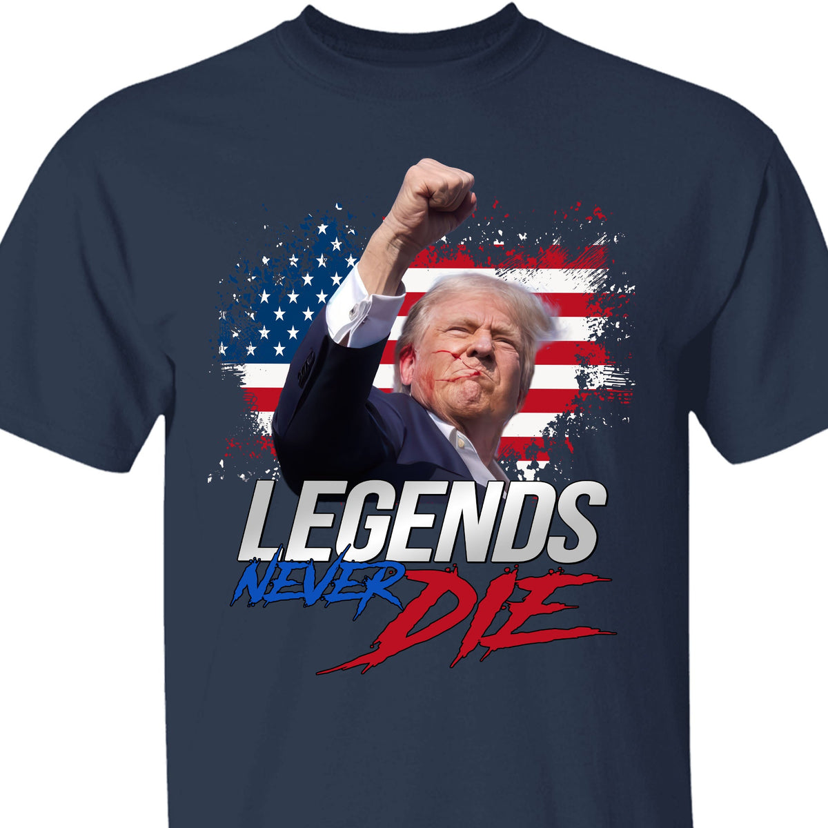 Trump Legends Never D** | Trump Fi**t 2024 Shirt Pennsylvania Rally | Shirt Dark C1116 - GOP