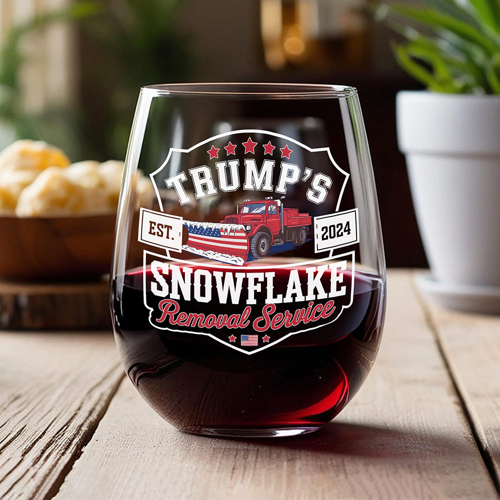 Trumps Snowflake 2024, Snowflake Removal Trump Wine Glass HA75 67174