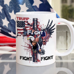 Trump Fight Fight Fight White Mug HO82 65402