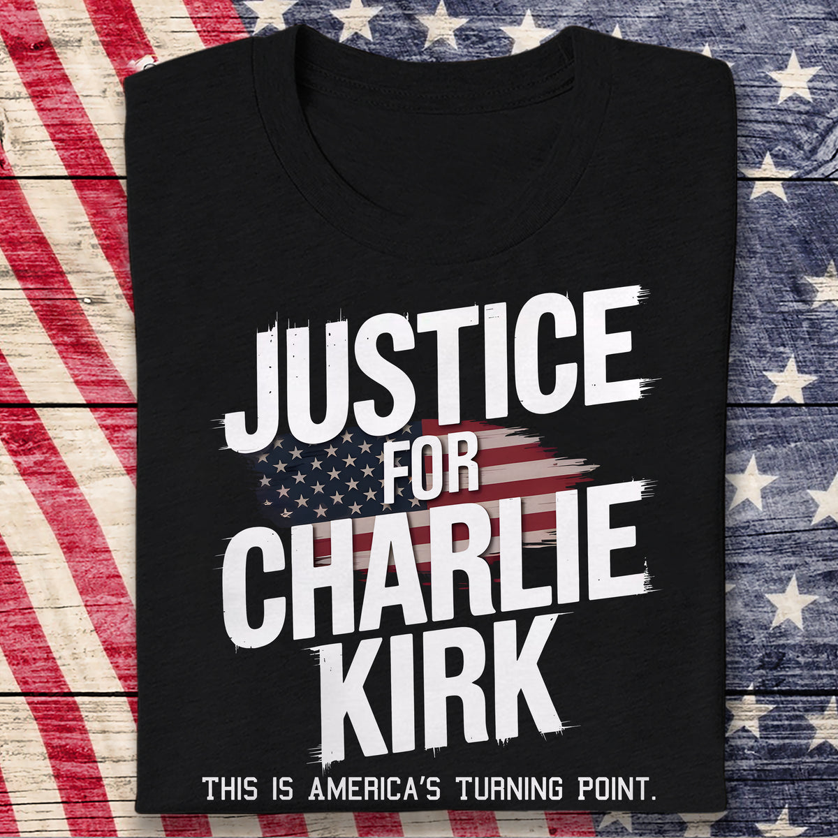 Justice For Charlie Kirk, This is America’s Turning Point Dark Shirt LM32 65595