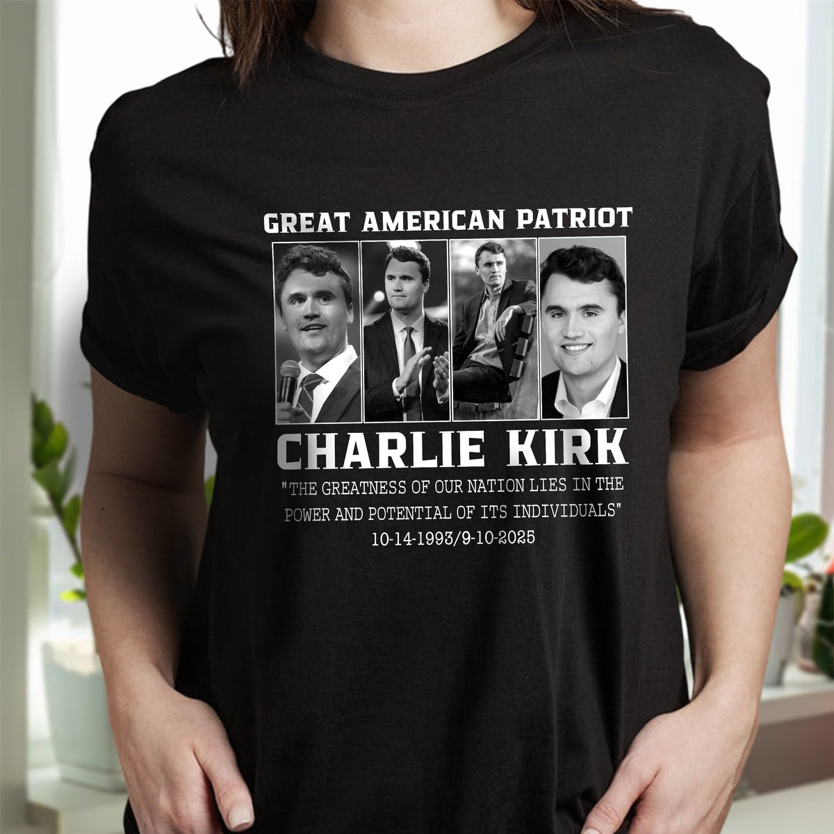 Prayers Up for Charlie Kirk Great America Patriot Memorial Dark Shirt HO82 65740