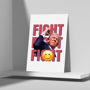 Fi**t Fi**t Fi**t Donald Trump Picture Frame Canvas Poster TH10 63231