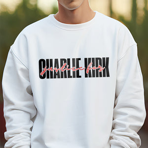 Justice For Charlie Kirk America Patriot Memorial Bright Shirt LM32 65601