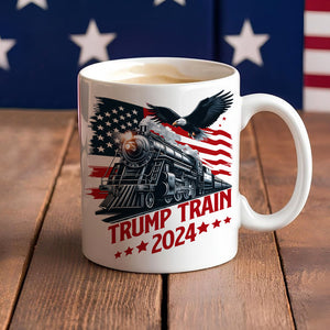 Trump Train 2024 for Patriotic Fans White Mug LM32 63933