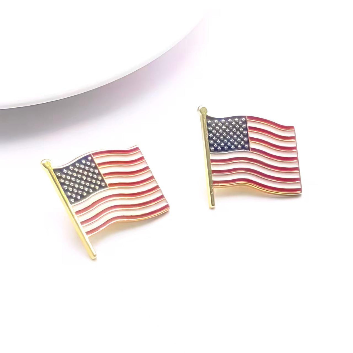 Happy Trump Face Enamel Pin, Funny Trump Meme With USA Flag Enamel Pin LM32 65839