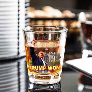 Trump Won Donald Trump US President 47th Shot Glass HO82 65350