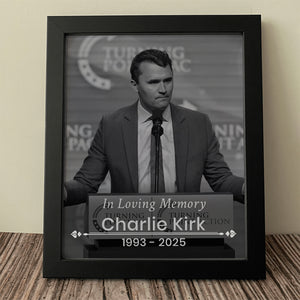 Charlie Kirk Free Speech Hero Picture Frame HO82 65964