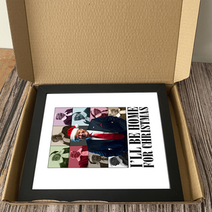 President Donald  Trump I'll Be Home for Christmas Picture Frame HA75 63686