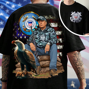 Custom Logo Military For Trump Back And Front Shirt N369 HO82 65416