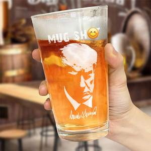 Trump Mug Sh** Print Beer Glass HA75 62564