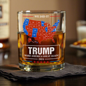 We Did It Trump Make America Great Again Whiskey Glass HA75 63936