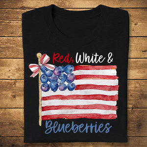 Red White & Blueberries Charlie Kirk Dark Shirt HA75 64612