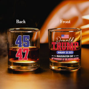 Trump Inauguration Bring Back The Greatness Of America 2025 Whiskey Glass LM32 65127