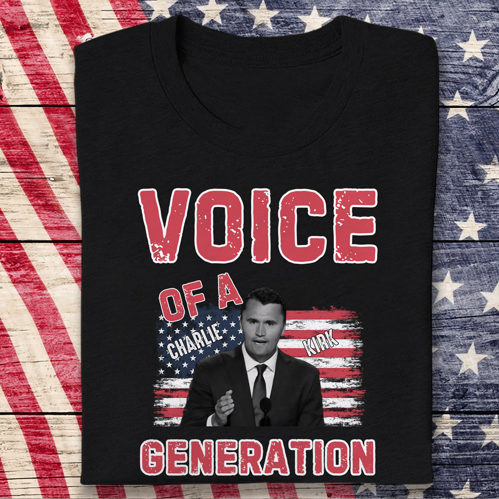 Voice Of A Generation Charlie Kirk Dark Shirt HO82 65958