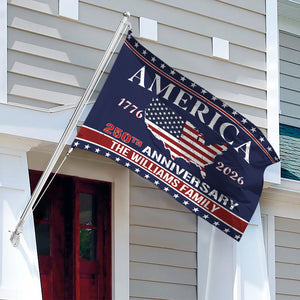 Personalized Family Name America 250th Anniversary Banner House Flag LM32 897163