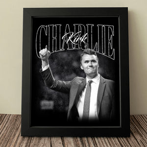 Charlie Kirk A True Hero Retro Style Picture Frame HO82 65788