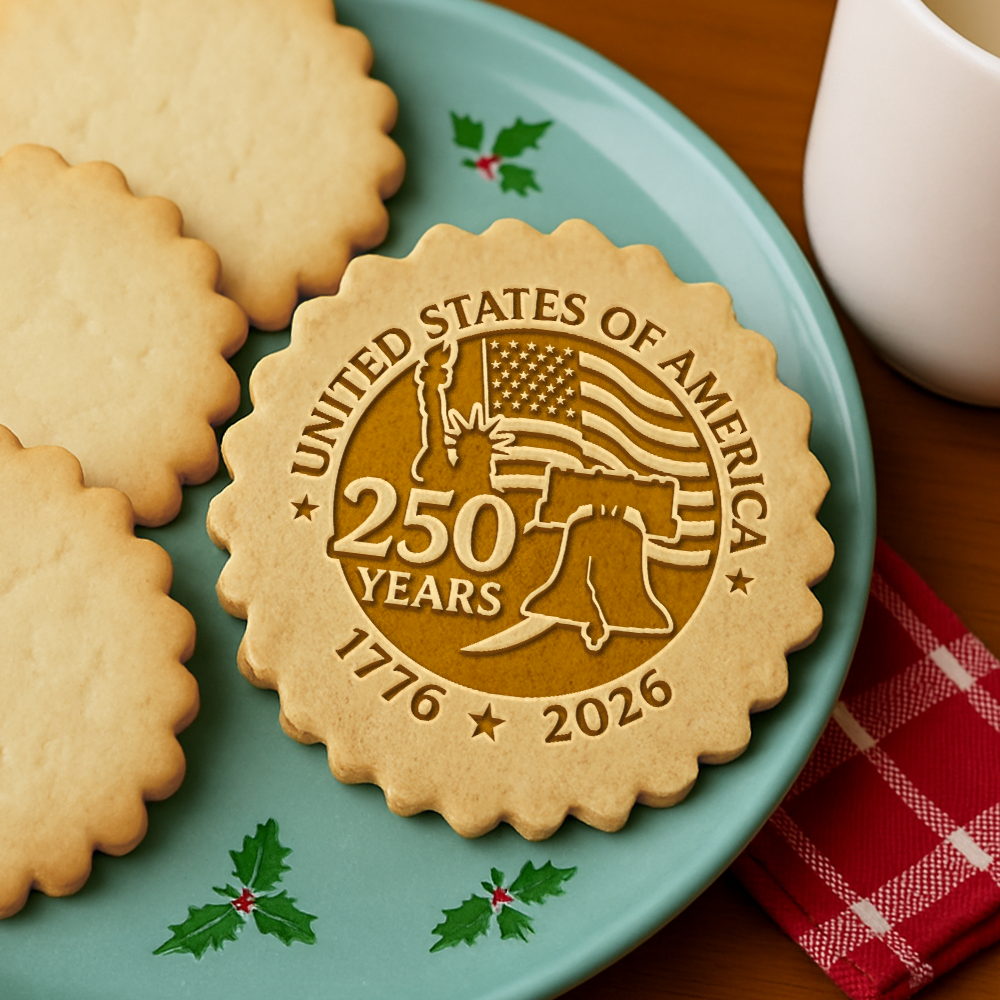 United States of America 250 Years Cookie Stamp HO82 900662