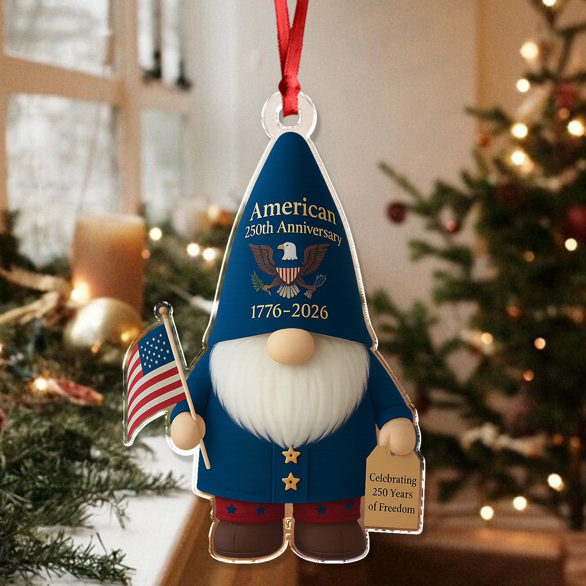 America 250 Gnome Ornament TH10 894929