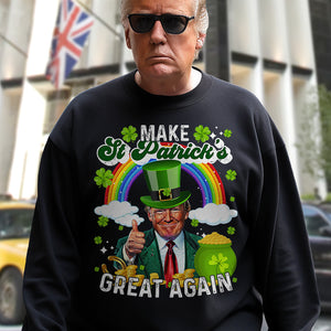 Make St Patrick's Day Great Again Funny Rich Trump Dark Shirt HO82 65608