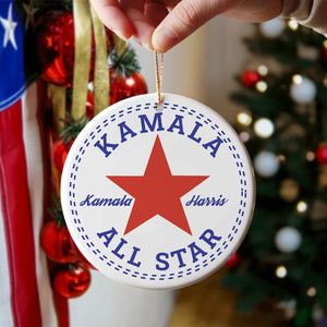 Kamala Harris All Star Ceramic Ornament TH10 63495