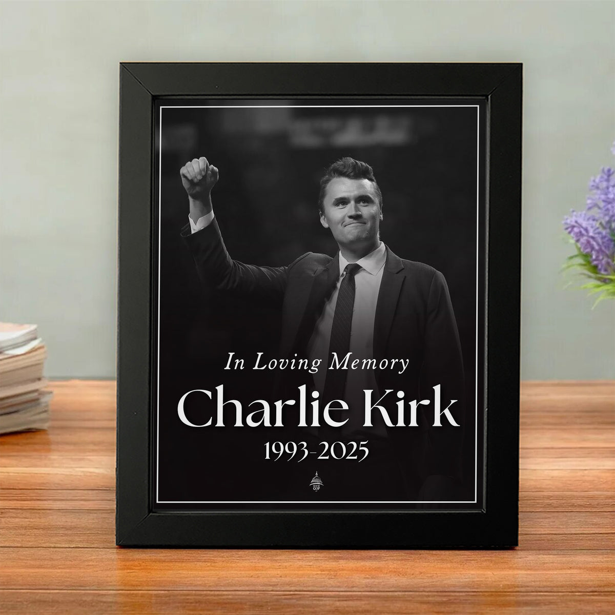 Charlie Kirk Free Speech Hero Picture Frame HO82 65804