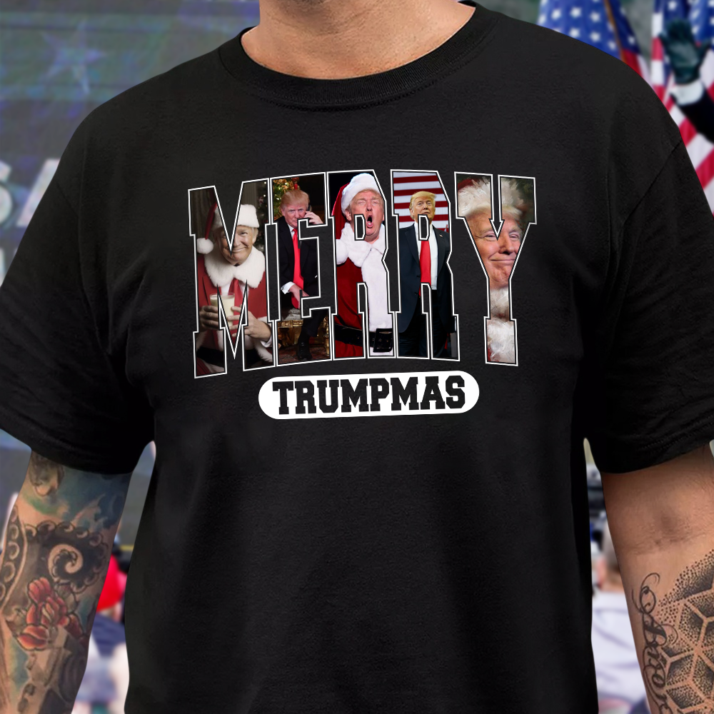 Merry Trumpmas Dark Shirt Funny Christmas Gift For Trump Lovers HA75 67072