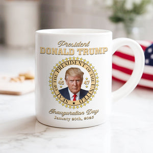 President Donald Trump White Mug HA75 64062