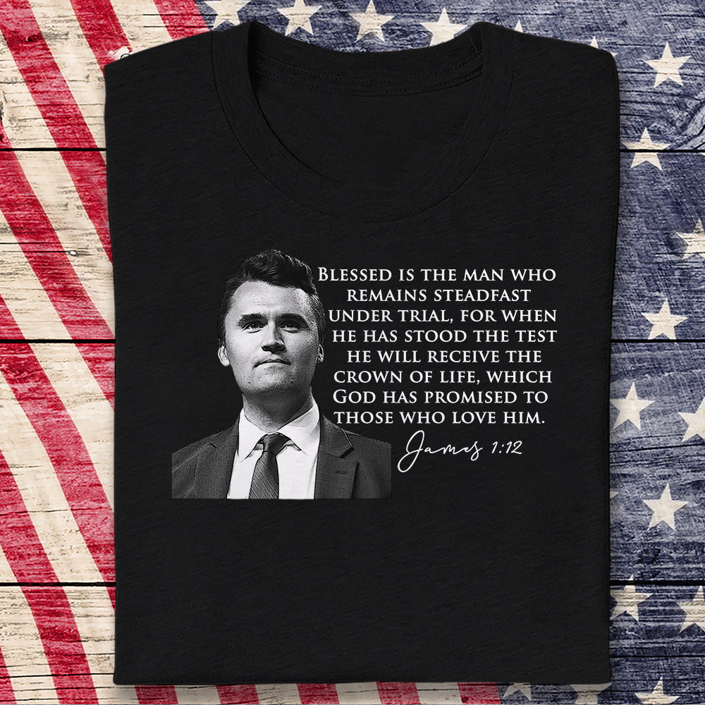 Charlie Kirk A True Patriot Biblical Dark Shirt HA75 64522