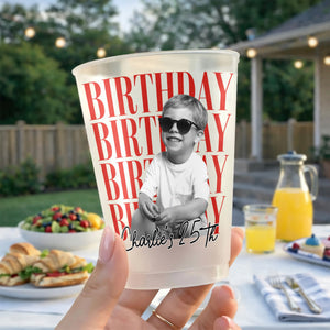 Custom Photo Birthday Vintage Photo Cup, Gift For Birthday Party HA75 921818
