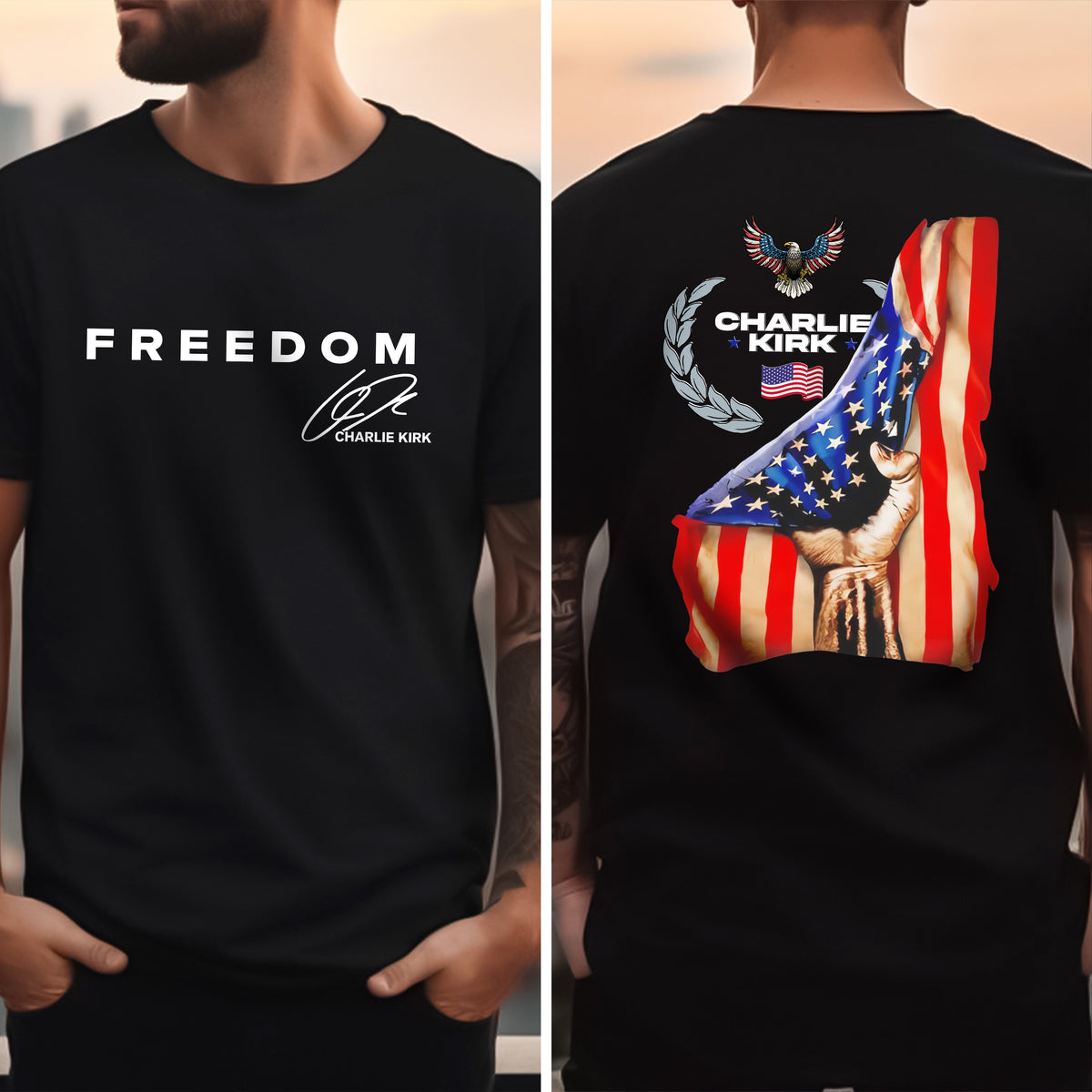America Flag Charlie Kirk Shirt TH10 64523