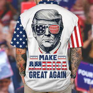 Trump 2024 I'm Voting For The Convicted Felon Hawaii Shirt HA75 62658