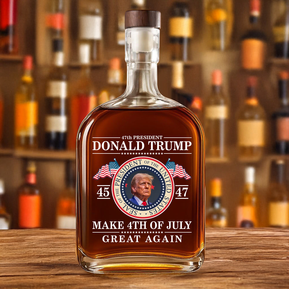 Donald Trump 47th - Make America Great Again Whiskey Bottle LM32 65383